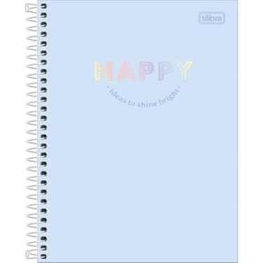 Imagem de Caderno Happy Colors ESPIRAL Colegial TILIBRA - 10M 160 Folhas (Azul)