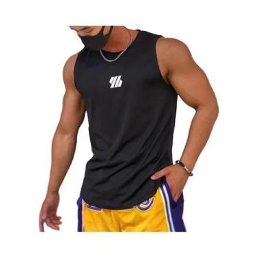 Imagem de Camiseta Regata De Malha Sem Mangas Para Homens, Alta Qualidade, Verão