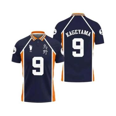 Imagem de Camisas Polo De Voleibol Anime Haikyuu Hinata Para Homens, Jerseys Esp