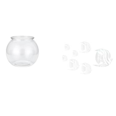 Imagem de Whtkoph Vaso de Acrílico com Espelho para Aquário, Ornamento Transparente, Tigela DIY para Quarto, Sala de Estar, Mesa, Decoração de Casa.
