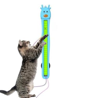 Imagem de Brinquedo Elétrico Para Gato | Corda Voadora De Parede - Joguetes Móveis Com Recarga,Para Cozinha Sala Apartamento Cantinho Brincar Sozinho