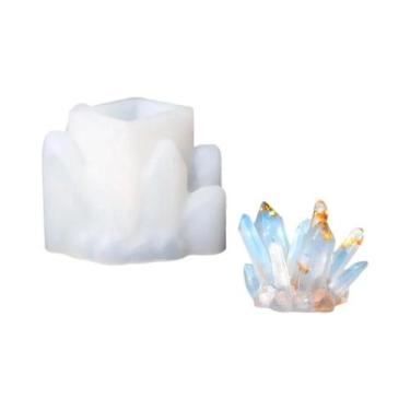 Imagem de Molde de resina epóxi de cristal DIY, molde de silicone de pedra de cl