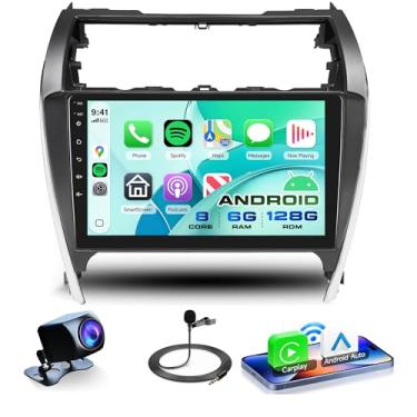 Imagem de Rimoody Rádio Automotivo Estéreo 8 Núcleos 6G+128G Para Toyota Camry 2012 2013 2014, Carplay Android 13, Tela Sensível Ao Toque De 10,1", Navegação Gps, Wi-Fi, Dsp, Bluetooth Fm, Unidade Principal C