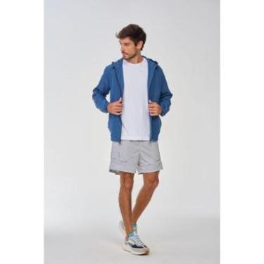 Imagem de Jaqueta Corta Vento Masculina Fitness Azul Marinho Elevate-Masculino