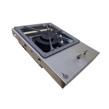 Imagem de Bifeteira De Embutir A Gás Cooktop Inox 32cm Com Queimador Industrial Duplo Guindani