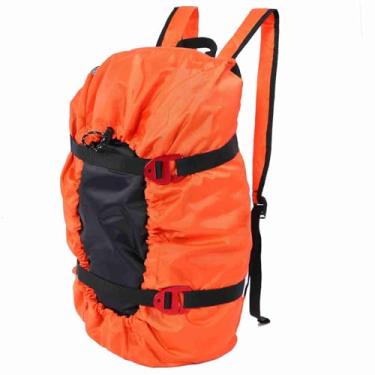 Imagem de aqxreight Kit de Corda de Escalada Bolsa Alça de Ombro Dobrável para Acampamento Ao Ar Livre e Caminhada Entra por Meio de Acessórios Longos e Outros Sem um Bolso de Corda Escalada (Laranja)