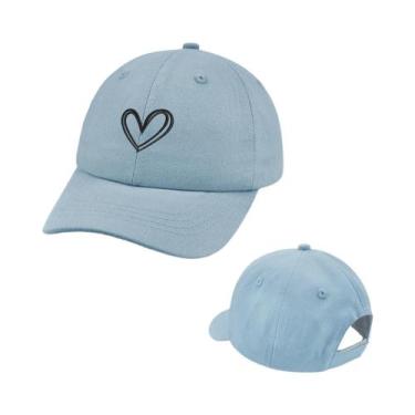 Imagem de Boné De Sol Infantil Ajustável Em Formato De Coração Com Desenho Anima