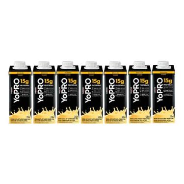 Imagem de Kit 7 Bebida Láctea YoPro Protein Banana 250ml - Danone