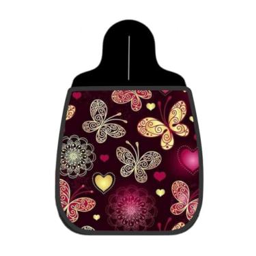 Imagem de Lixeira De Carro Organizador Lixinhocar Borboletas Corações