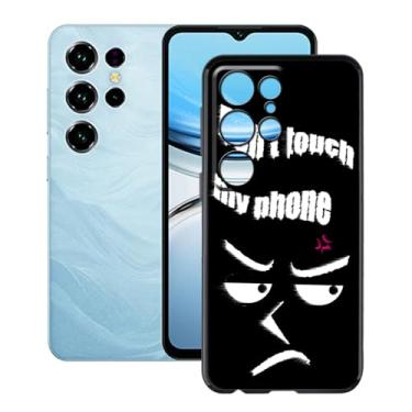 Imagem de YQINHHME Capa para Oukitel C2 (16,7 cm), capa protetora de TPU macio e preta, fina à prova de choque de silicone de grau militar para Oukitel C2 - Não toque