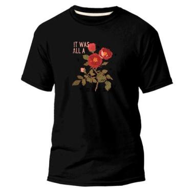 Imagem de Camiseta Básica Algodão Premium Estampa Digital Rosas Buque - Pavesi, 