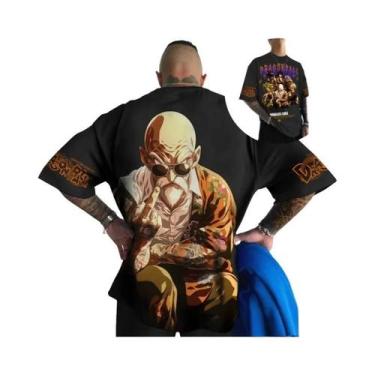 Imagem de Camiseta Casual De Verão Oversized Dragon Ball Vegeta Anime Harajuku P