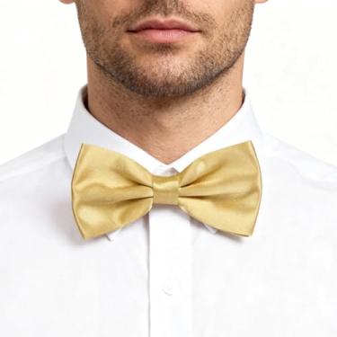 Imagem de 1 peça gravata borboleta masculina elegante estampada simples, casual, gravata borboleta de cavalheiro, adequada para festas de casamento e feriados.