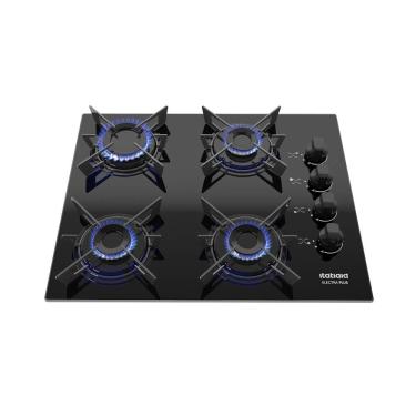 Imagem de Cooktop 4 Bocas a Gás Itatiaia Electra Plus com Acendimento Automático Bivolt Preto