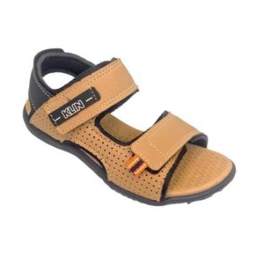 Imagem de Sandália Papete Menino Klin Urban Taupe/Preto 129148-Masculino
