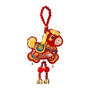Imagem de IEUDNS Decoração suspensa para o Ano Lunar de 2026, pingente decorativo com o tema do Ano do Cavalo para o Festival da Primavera Lunar, ideal para, Cavalo