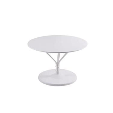 Imagem de Mesa central redonda mesa lateral para decoração de sala de estar pequena mesa de centro branca mini sofá mesa de centro quarto mesa de cabeceira mesa de quarto