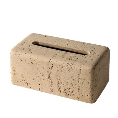 Imagem de Porta-toalhas de papel design retrô sala de estar caixa de lenços mesa de café caixa de armazenamento de lenços de mesa caixa de papel criativo recipiente de lenços (B)