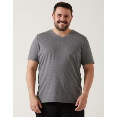 Imagem de Camiseta Básica Masculina Malwee Plus Size Gola V Ref. 87848-Masculino