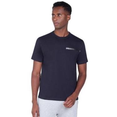 Imagem de Camiseta Dudalina Masculina Regular Antiviral Logo Transfer Azul Marinho-Masculino