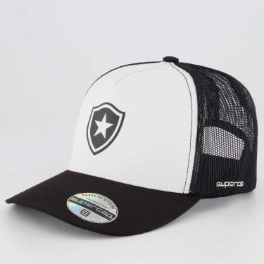Imagem de Boné Botafogo Trucker Preto e Branco-Unissex