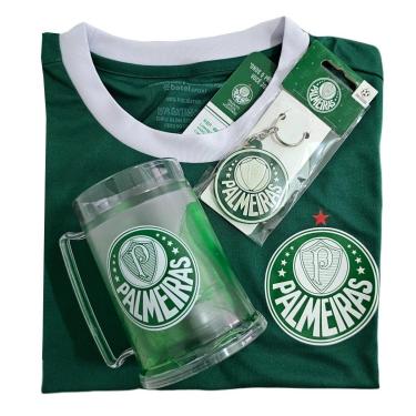 Imagem de Kit Palmeiras Oficial Camisa 1914 + Caneca + Chaveiro - Masculino-Masculino