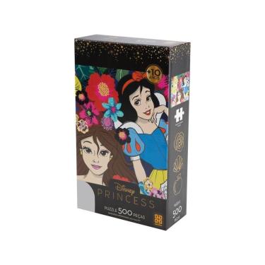 Imagem de Quebra-cabeças 500 Peças Disney Princesas Grow-Unissex