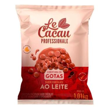 Imagem de Cobertura Gotas Chocolate ao Leite Le Cacau 1,01kg - LeCacau