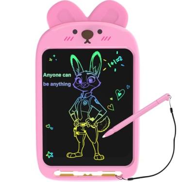 Imagem de CHAFEGY Tablet de escrita LCD de 25 cm, brinquedo apagável, almofada de desenho de coelho fofo para crianças de 2 a 6 anos - Presente educativo de aniversário de Natal (coelho)