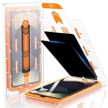 Imagem de MRGLAS 2 + 2 pacotes para Samsung Galaxy S25 Ultra Privacy Screen Protector de 16,9 cm com protetor de lente de câmera [remoção automática de poeira] vidro temperado 9H [proteção militar 10x], filme