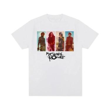 Imagem de Camiseta De Algodão Masculina E Feminina My Chemical Romance Mcr Band,