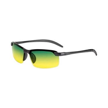 Imagem de Óculos De Sol Amarelos Não Polarizados Com Visão Noturna UV, Material 