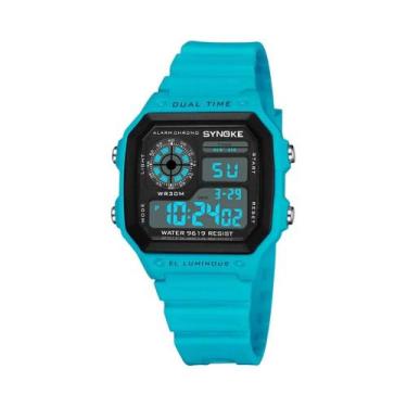 Imagem de Relógio Digital Esportivo Masculino À Prova D'água Luminoso Multifunci