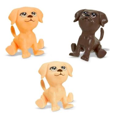 Imagem de Brinquedos Cachorrinho Mini Pets Na Casinha Da Barbie 3Un