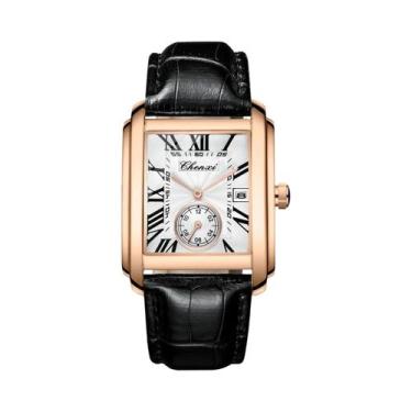 Imagem de Relógio De Quartzo Masculino À Prova d'Água Com Pulseira De Couro CHEN