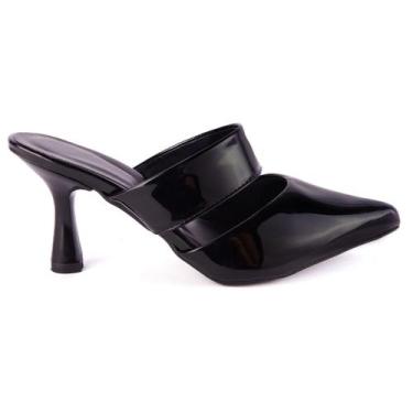 Imagem de Mule Feminino Casual Scarpin Social Tamanco Moda Evangélica Salto Taça