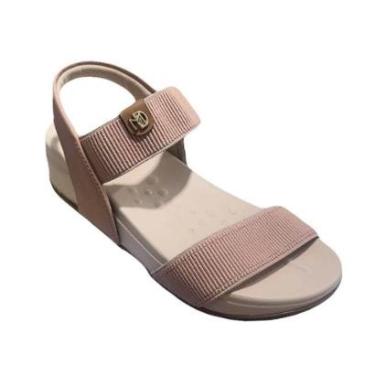 Imagem de Sandalia Modare Feminina Elástico Casual Conforto Ref: 7207.105 -Bege-Feminino