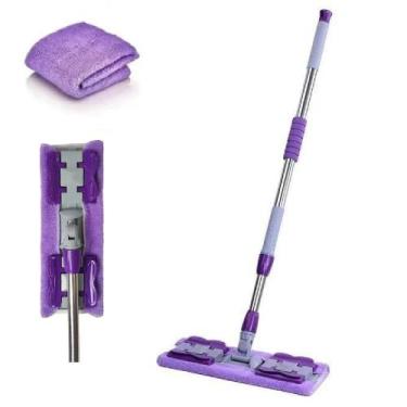 Imagem de Rodo Mop Articulado com Cabo Retrátil Inox Limpeza Piso Chão - Yeet