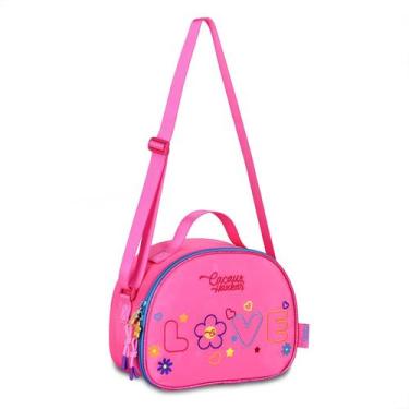 Imagem de Lancheira Térmica Cacau Haxkar Oficial Feminina Escolar, Rosa