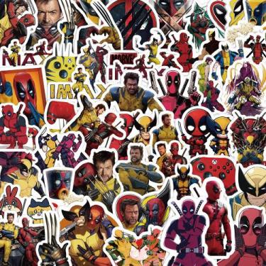 Imagem de Adesivos Deadpool's Wolverines em vinil impermeável 60 unidades - Yiwe