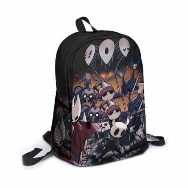 Imagem de Mochila Hollows Knights Cartoon Kids School Canvas 27x12x44cm - Yiweis