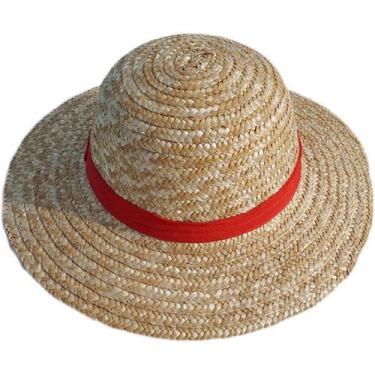 Imagem de Chapéu de cosplay Chapéu de palha Luffy para adultos - 35 cm de diâmet