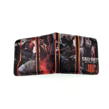 Imagem de Bolsa de moedas de anime Wallet Calls Dutys, curta dobrável de couro -