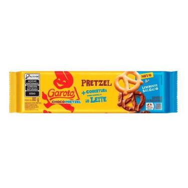 Imagem de Biscoito Chocolate ao Leite Pretzel Garoto Nestlé  80g