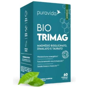 Imagem de Bio Trimag Trio Magnesio 60 Capsulas Soft Gel - PuraVida