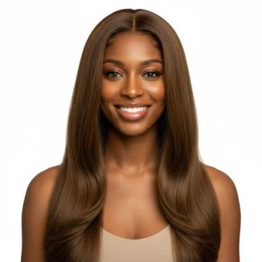 Imagem de Peruca Wig Paloma Sintética 60cm HONEY BROWN - HB - Black Beauty