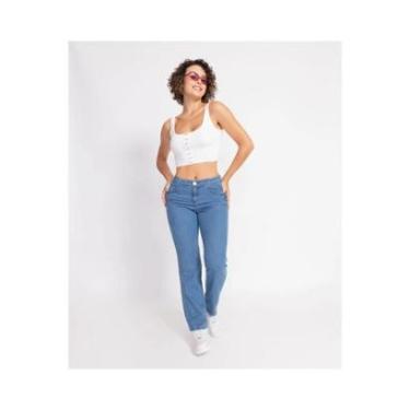 Imagem de Calça Jeans Básica Tendência y2k Calça Denim Mom Casual-Feminino