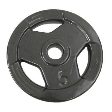 Imagem de Anilha Sport Emborrachada Furo Standart Ahead Sports 5kg Preta-Unissex