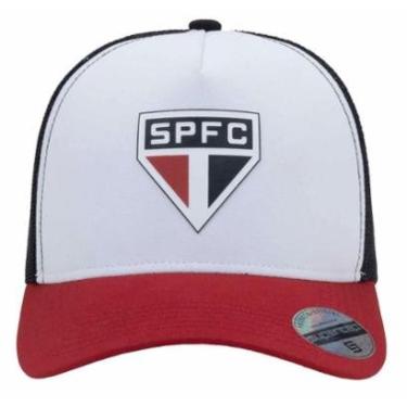 Imagem de Bone São Paulo Trucker Frontal Infantil Supercap 40829 Cor:;Tamanho:Único-Unissex