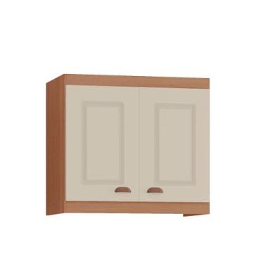 Imagem de Armário Aéreo Pequeno Cozinha Safira New 100 MDF 2 Portas - MH Móveis,